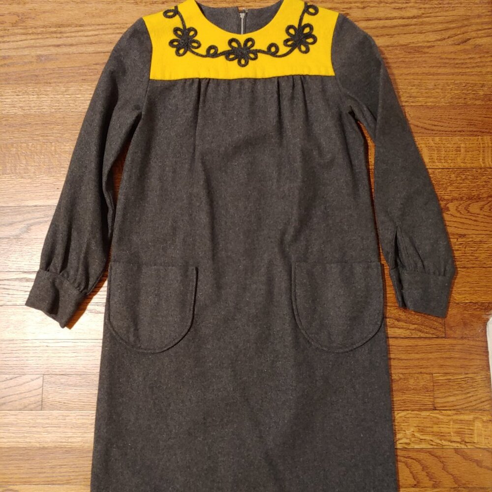 Vintage 1970s Dune Deck Wool Dress